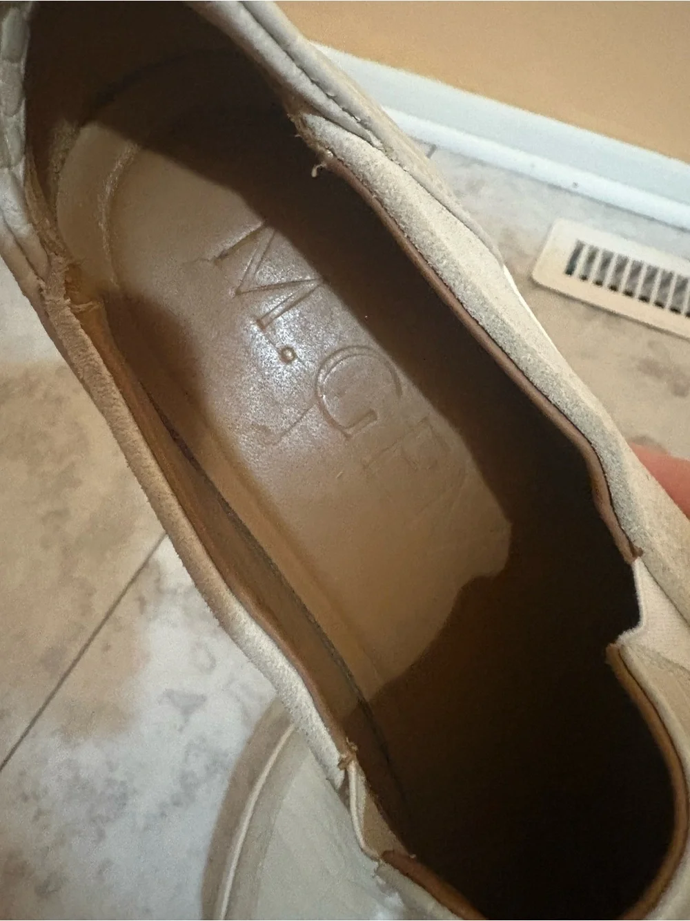 M. Gemi The Zeta Crocodile Print Suede Sneakers